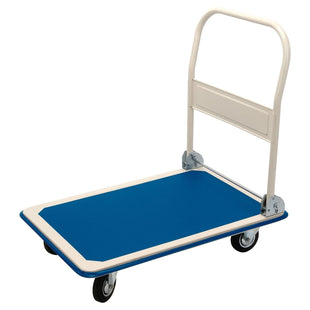 Draper Platform Trolley with Folding Handle, 900 x 600 x 850mm, 300kg 04692 Draper - Town Tools