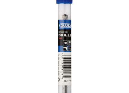Draper TCT Masonry Drill Bit, 5.0 x 85mm Draper - Town Tools
