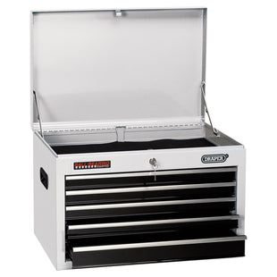 Draper Tool Chest, 5 Drawer, 26", White 35738 Draper - Town Tools