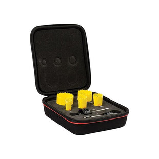 Starrett KDC05021 Deep Cut Bi-Metal Electrician's Holesaw Kit, 7 Piece Starrett - RockBottom Nothampton