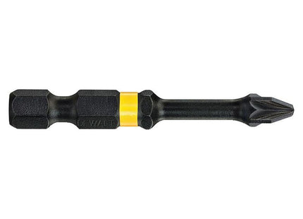 Dewalt Power Tools Extreme Impact Torsion Bits PZ2 x 50mm (Pack 5) DeWALT Power Tools - RockBottom Northampton