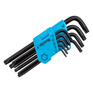Bluespot Tools Long Arm TORX Key Set of 9 (TX10-TX50) BlueSpot Tools - RockBottom Northampton