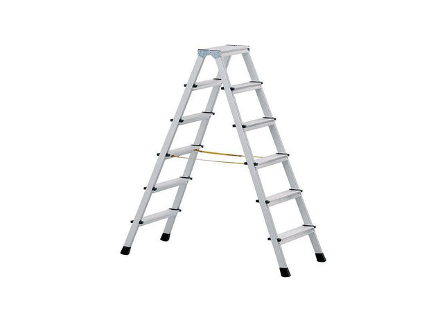 Zarges Anodised Double-Sided Steps, Open 0.95m 2 x 4 Rungs Zarges - RockBottom Northampton
