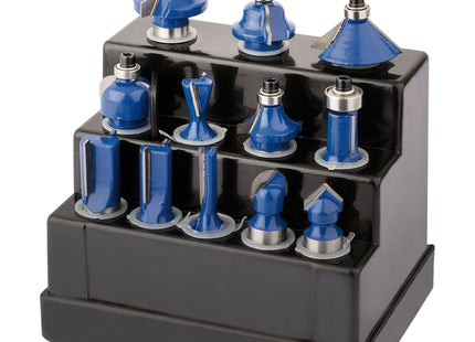 Draper TCT Router Bit Set, 1/2" (12 Piece) 72893 Draper - Town Tools
