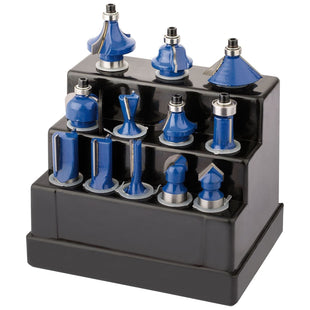 Draper TCT Router Bit Set, 1/2" (12 Piece) 72893 Draper - Town Tools