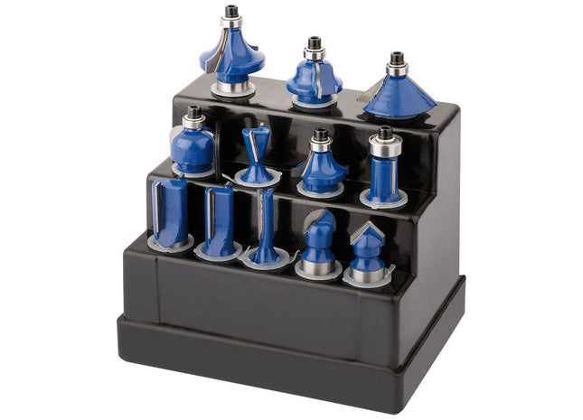 Draper TCT Router Bit Set, 1/2" (12 Piece) 72893 Draper - Town Tools