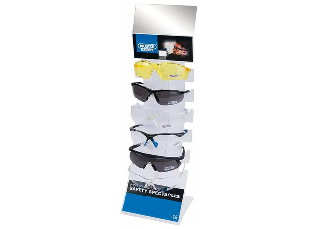 Draper Countertop Display of Six Safety Spectacles 23341 Draper - Town Tools
