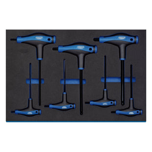 Draper T' Handle Ball End Hexagon Key Set in 3/4 Drawer Eva Insert Tray (7 Piece Draper - Town Tools