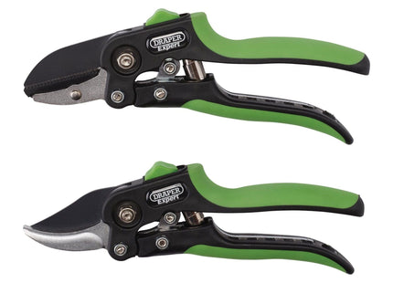 Draper Anvil and Bypass Secateurs Set, 200mm (2 Piece) 08986 Draper - Town Tools
