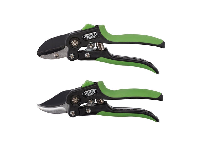 Draper Anvil and Bypass Secateurs Set, 200mm (2 Piece) 08986 Draper - Town Tools