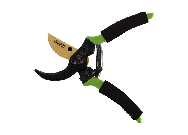Draper Bypass Secateurs with Foam Grips, 203mm 09963 Draper - Town Tools