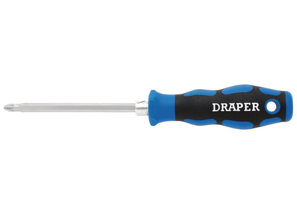 Draper 2-in-1 Reversible Blade Soft Grip Screwdriver, SL6/PZ2 x 175mm Draper - Town Tools