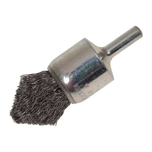 Lessmann Pointed End Brush with Shank 23/68 x 25mm, 0.30 Steel Wire Lessmann - RockBottom Northampton