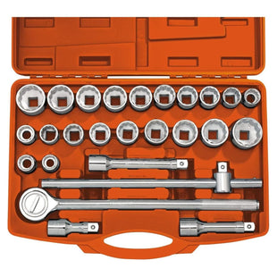 Draper Combined MM/AF Socket Set, 3/4" Sq. Dr., Orange (26 Piece) 04502 Draper - Town Tools