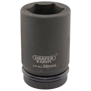 Draper Expert HI-TORQ 6 Point Deep Impact Socket, 1" Sq. Dr., 38mm Draper - Town Tools