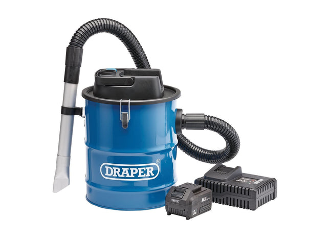 Draper D20 20V Ash Vacuum Cleaner, 1 x 3.0Ah Battery, 1 x Fast Charger 95170 Draper - Town Tools