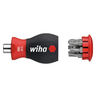 Wiha Magnetic SoftFinish® Stubby Screwdriver with Bit Magazine (SL, PH) Wiha - RockBottom Northampton