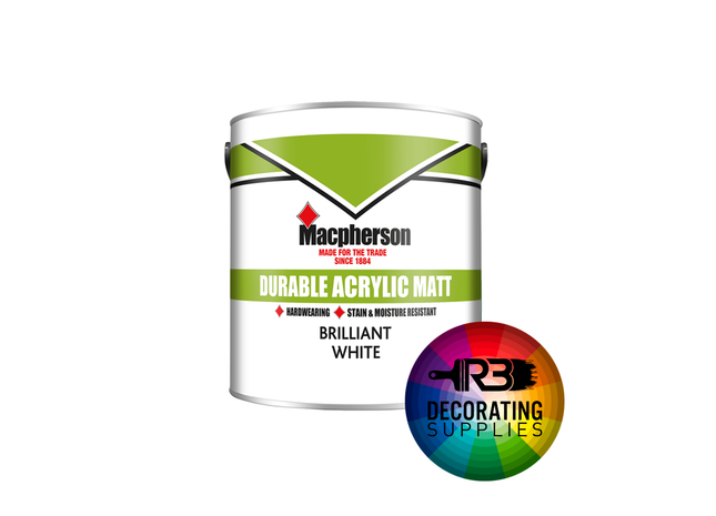 Macpherson Durable Acrylic Matt Tinted 5L "MC2 Base"