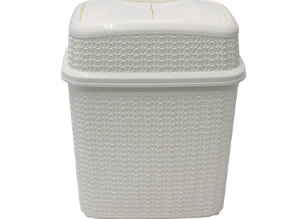 Jvl Loop Push Top Bin 10L White