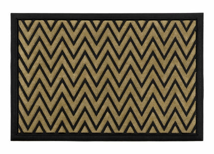 JVL Vienna Scraper Mat 40x60cm Zig Zag