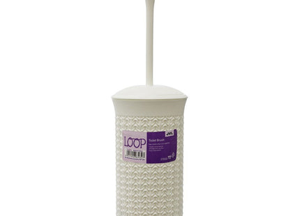 JVL Loop Toilet Brush Set White
