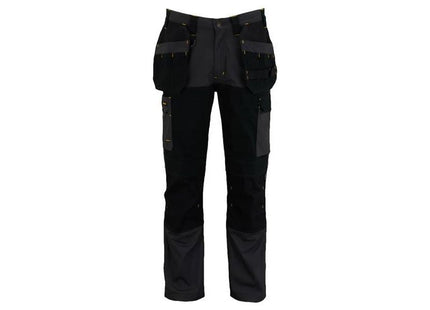 Stanley® Clothing Dixon Slim Fit Trousers Grey/Black Waist 36in Leg R STANLEY® Clothing - RockBottom Nothampton