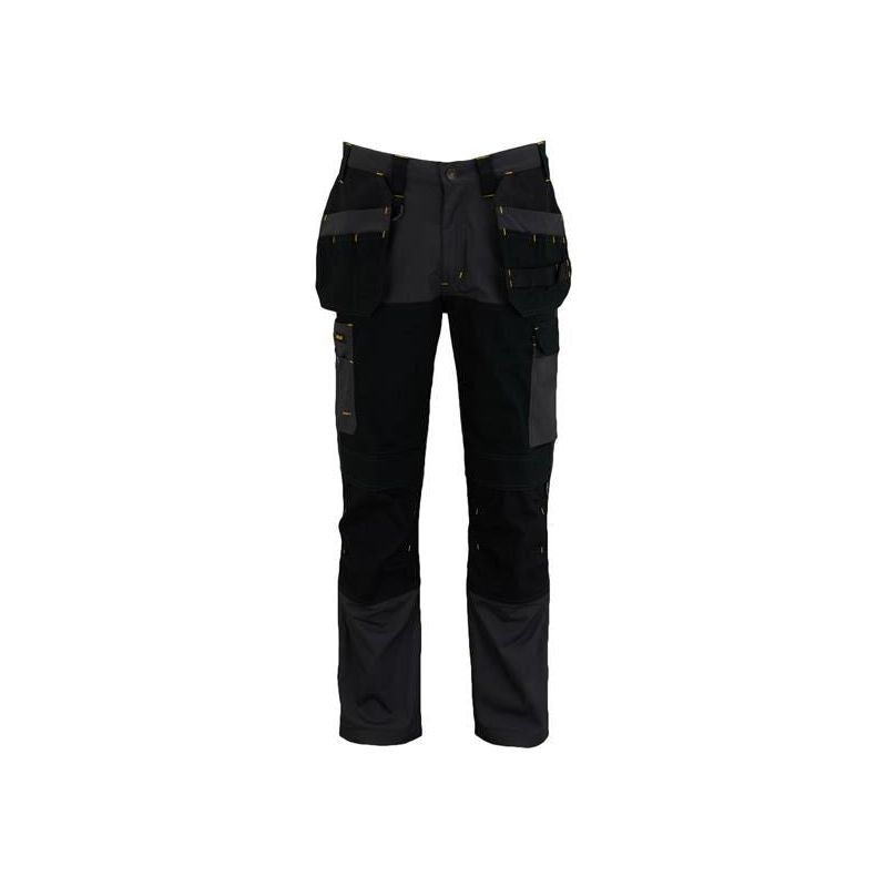 Stanley® Clothing Dixon Slim Fit Trousers Grey/Black Waist 36in Leg R STANLEY® Clothing - RockBottom Nothampton