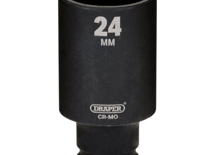 Draper Draper HI-TORQ Metric Deep Impact Socket, 3/8" Sq. Dr., 24mm Draper - Town Tools