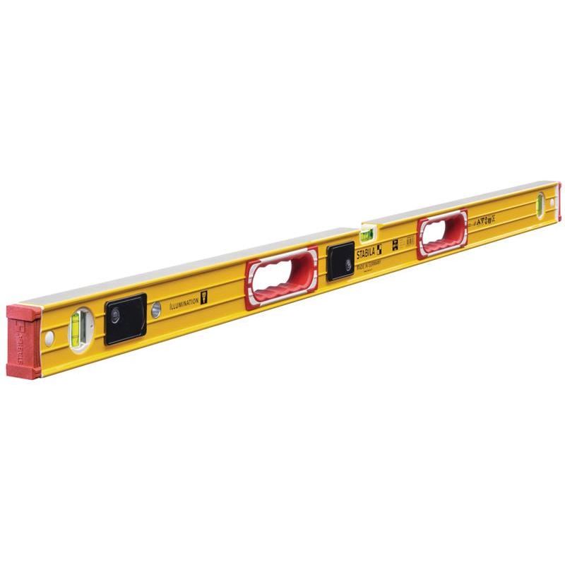 Stabila 196-2 LED Illuminated Spirit Level 3 Vial 17393 122cm Stabila - RockBottom Nothampton