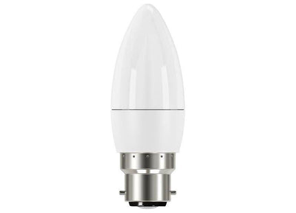 Energizer® LED BC (B22) Opal Candle Non-Dimmable Bulb, Warm White 470 lm 5.2W Energizer® - RockBottom Northamptin