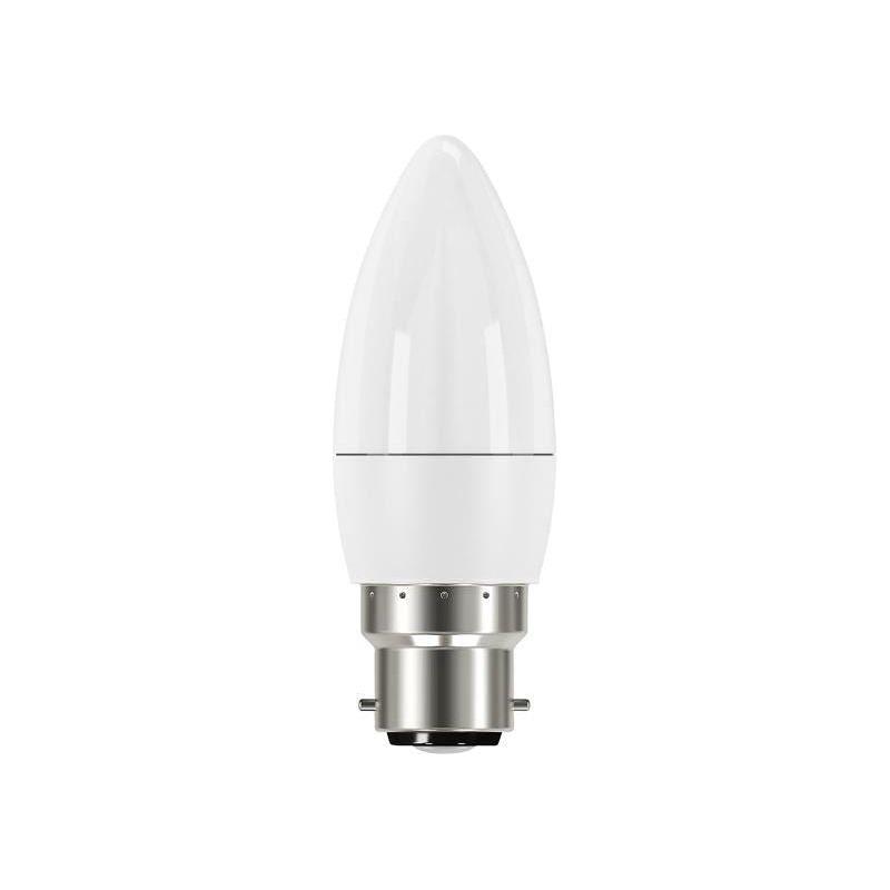 Energizer® LED BC (B22) Opal Candle Non-Dimmable Bulb, Warm White 470 lm 5.2W Energizer® - RockBottom Northamptin