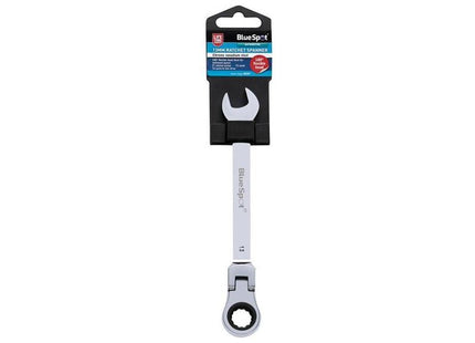 Bluespot Tools 180° Flexible Head Ratchet Spanner 13mm BlueSpot Tools - RockBottom Northampton