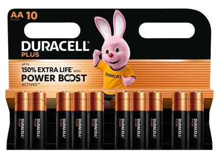 Duracell AA Cell Plus with Power Boost Batteries (Pack 10) Duracell - RockBottom Northampton