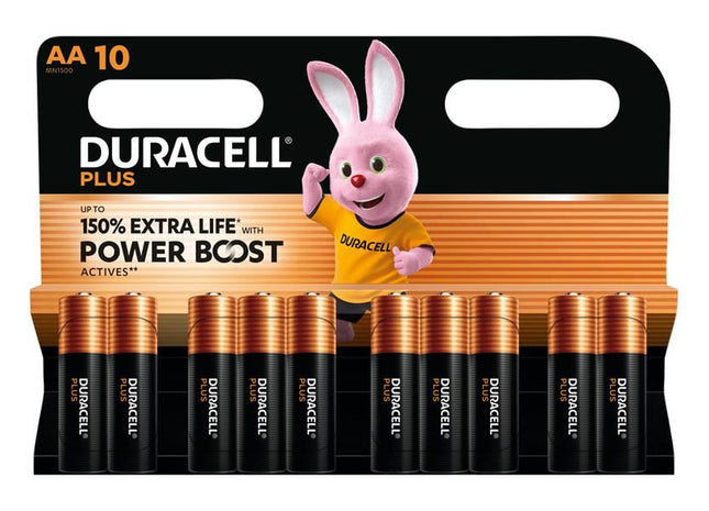 Duracell AA Cell Plus with Power Boost Batteries (Pack 10) Duracell - RockBottom Northampton