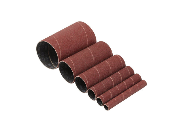 Draper Assorted Aluminium Oxide Sanding Sleeves, 115mm, 80 Grit (Pack of 6) Draper - Town Tools