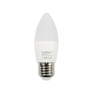 Link2Home Wi-Fi LED ES (E27) Opal Candle Dimmable Bulb, White + RGB 470 lm 5.5W Link2Home - RockBottom Northampton