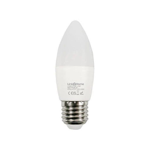 Link2Home Wi-Fi LED ES (E27) Opal Candle Dimmable Bulb, White + RGB 470 lm 5.5W Link2Home - RockBottom Northampton
