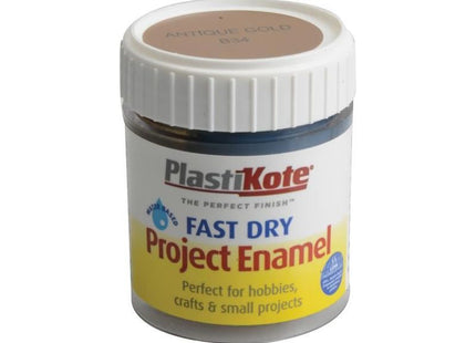 Plastikote Fast Dry Enamel Paint B34 Bottle Antique Gold 59ml PlastiKote - RockBottom Nothampton