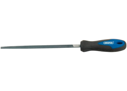 Draper Soft Grip Engineer's 3 Square File and Handle, 200mm 44957 Draper - Town Tools 