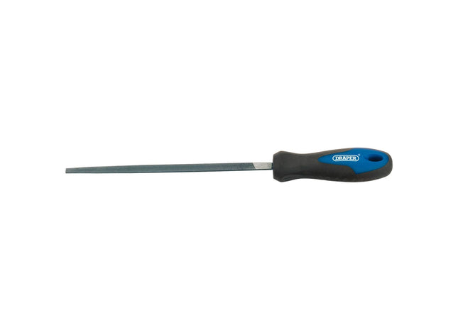 Draper Soft Grip Engineer's 3 Square File and Handle, 200mm 44957 Draper - Town Tools 