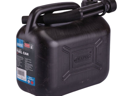 Draper Plastic Fuel Can, 5L, Black 09053 Draper - Town Tools 