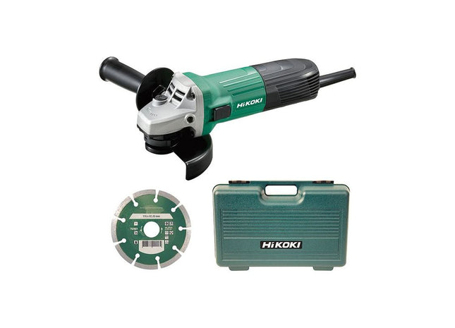 Hikoki G12STX/J7 Angle Grinder 115mm Diamond Blade & Case 600W 240V HiKOKI - RockBottom Northampton
