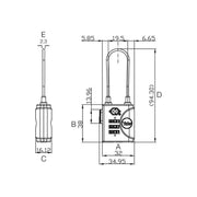 Yale Locks TSA Soft Shackle Padlock 32mm Yale Locks - RockBottom Northampton