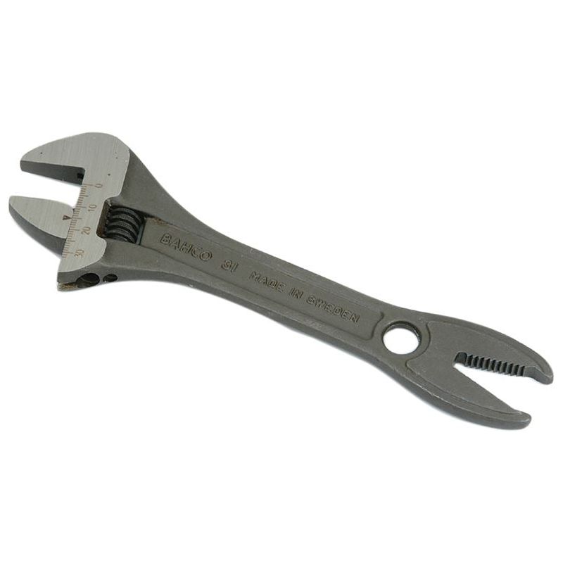 Bahco 31 Black Adjustable Wrench Alligator Jaw 200mm (8in) Bahco - RockBottom Northampton