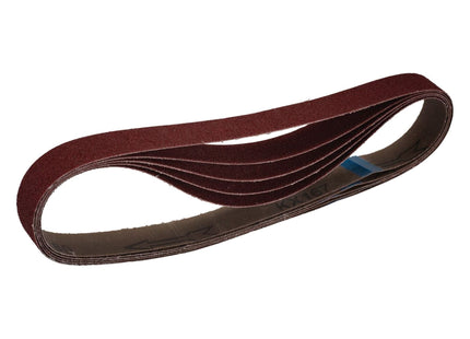 Draper Cloth Sanding Belt, 25 x 762mm, 80 Grit (Pack of 5) 08695 Draper - Town Tools 