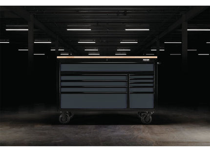 Draper BUNKER Workbench Roller Tool Cabinet, 10 Drawer, 56", Grey 08227 Draper - Town Tools 