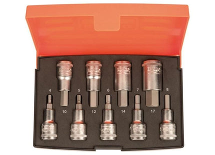 Bahco S9HEX 1/2in Drive Socket Set, 9 Piece Bahco - RockBottom Northampton