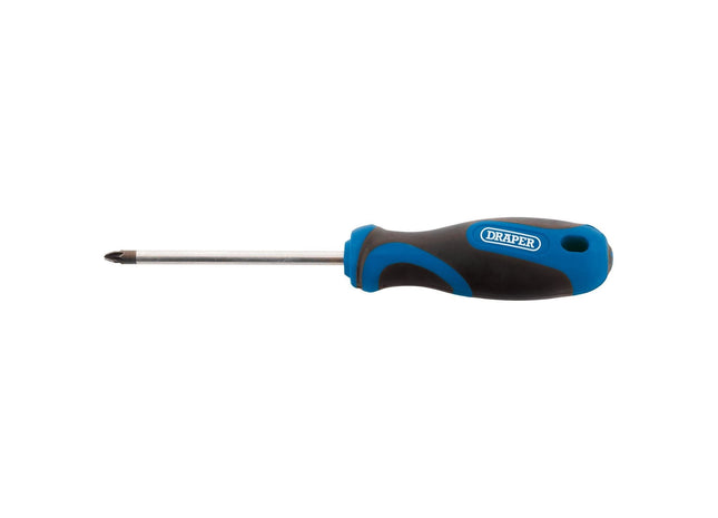 Draper Soft Grip PZ TYPE Screwdriver, No.2 x 100mm 48928 Draper - Town Tools 