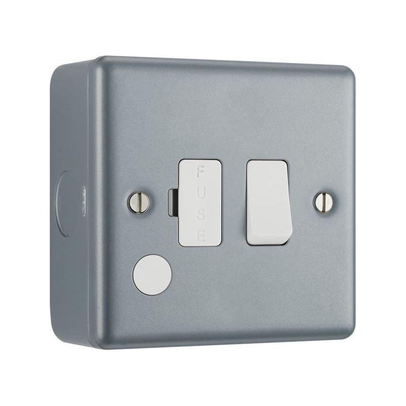 Masterplug Metal Clad Switched Fused Connection Unit 13A Masterplug - RockBottom Northampton