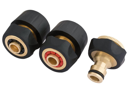 Draper Brass and Rubber Hose Connector Set (3 Piece) 24529 Draper - Town Tools 